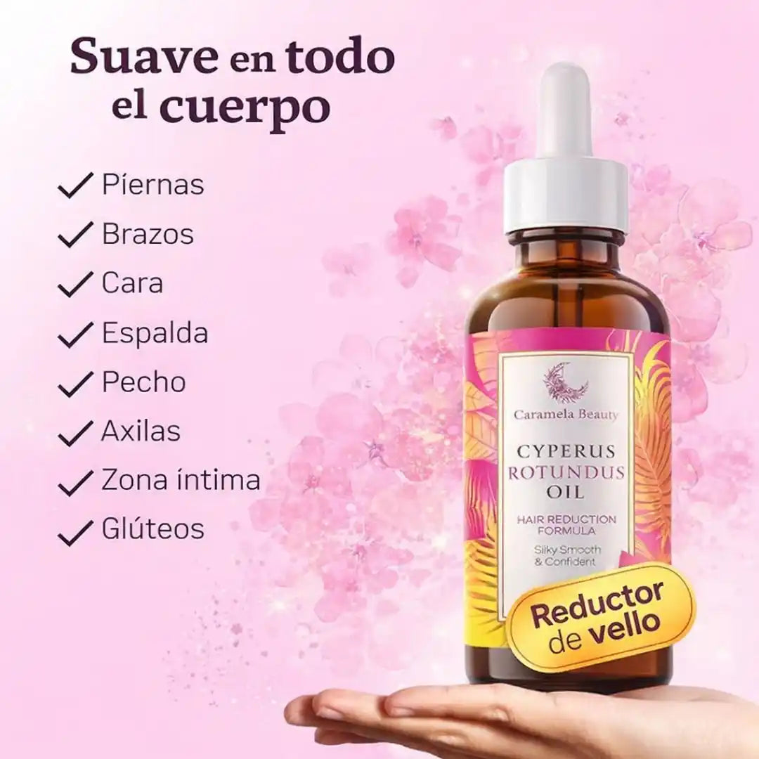 Caramela Beauty® | Cyperus Control Oil – Aceite Reductor de Vello 30 ml