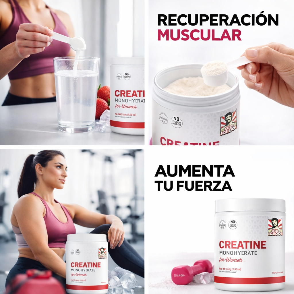 Creatina Premium para Mujeres con Colágeno