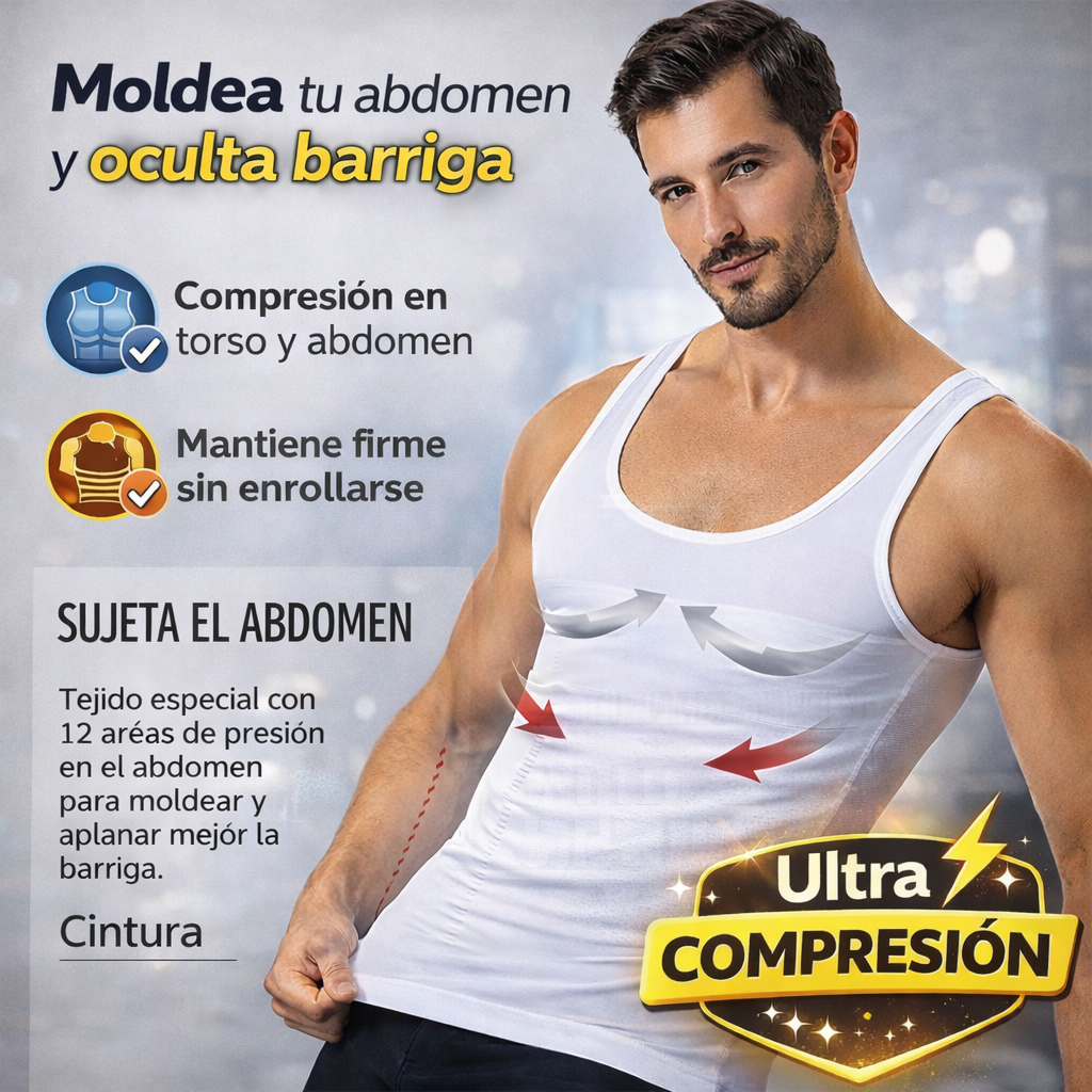 TORSOFIT™ | Camisilla de Compresión Masculina — Apariencia más estilizada
