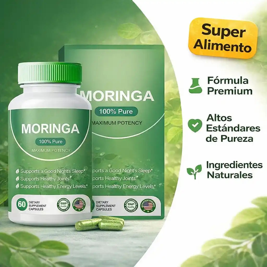 Rozebella® | Moringa Orgánica en Cápsulas – Apoyo diario contra el estrés
