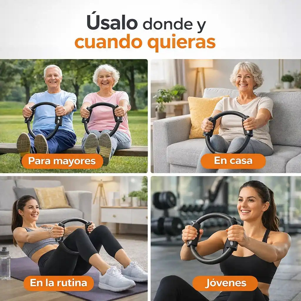 FlexRing™ Aro de Pilates Inteligente – Tonifica y fortalece tu cuerpo sin esfuerzo