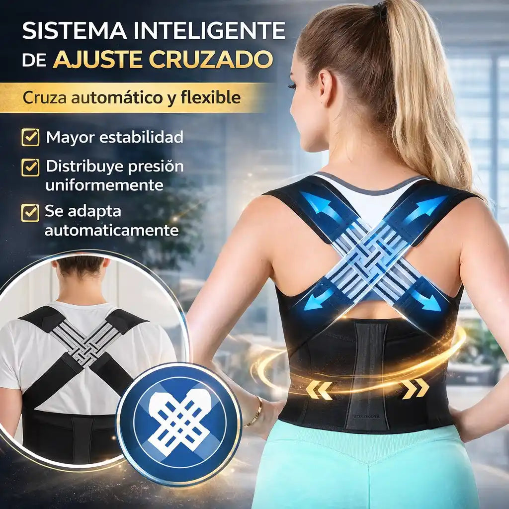 PostureLift® Chaleco Corrector de Postura – Te ayuda a mantener la espalda Recta