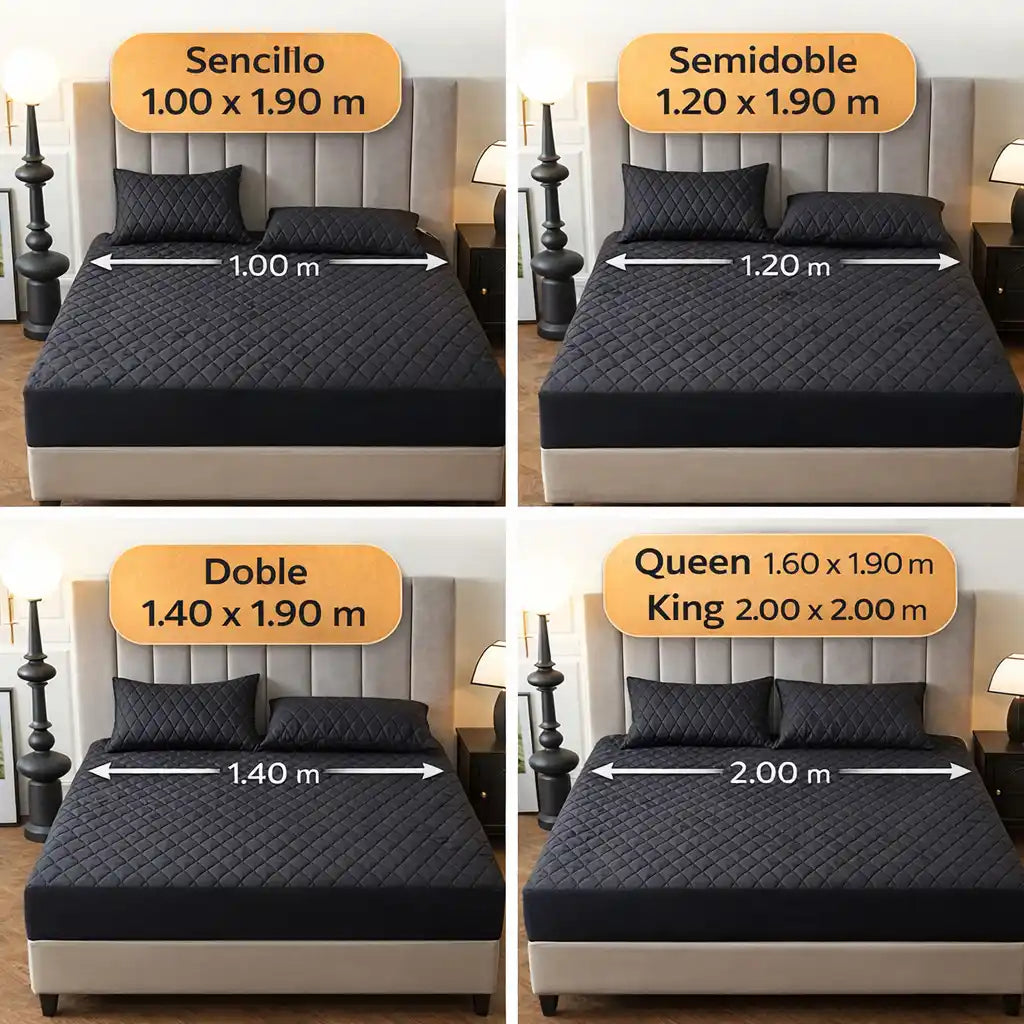 SleepGuard™ Protector de Colchón Antifluido – Protege tu descanso sin plástico ni calor