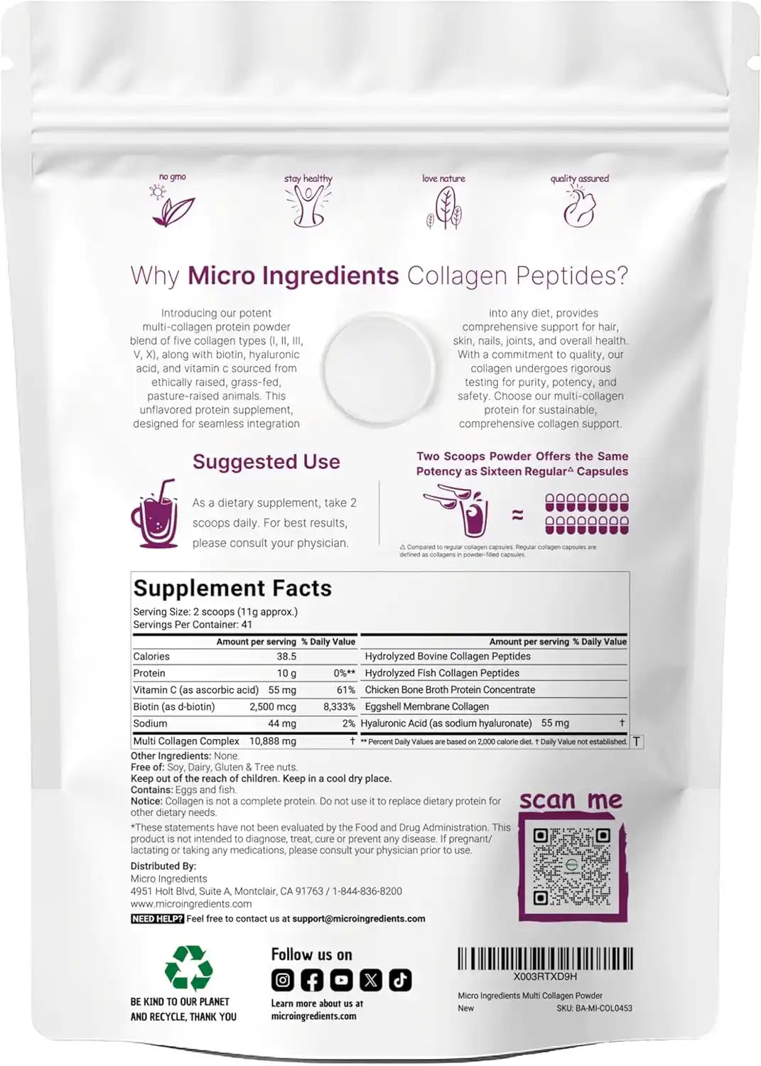 Colágeno Multibeneficio® - 5 en 1 para Piel, Cabello y Articulaciones