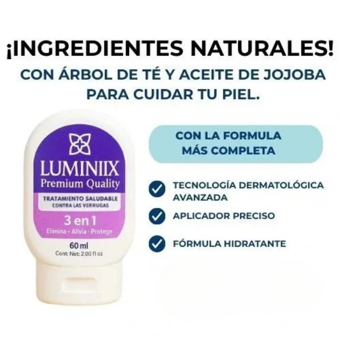 Luminiix® Eliminador de Verrugas – Fórmula Natural sin Dolor y sin Cicatrices
