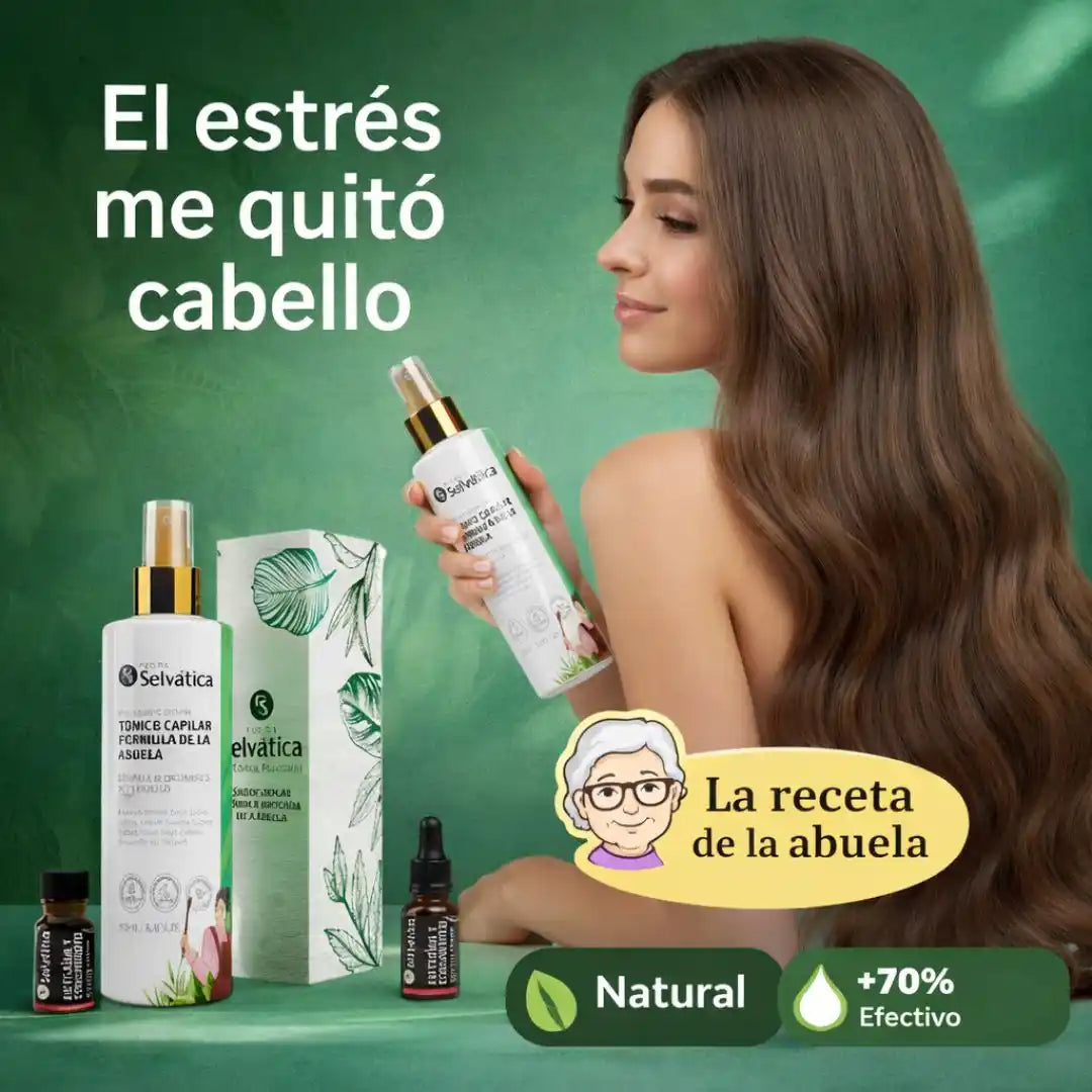 GrandmaHair™ – Tónico + Ampolla, Dúo Anticaída el secreto de la Abuela