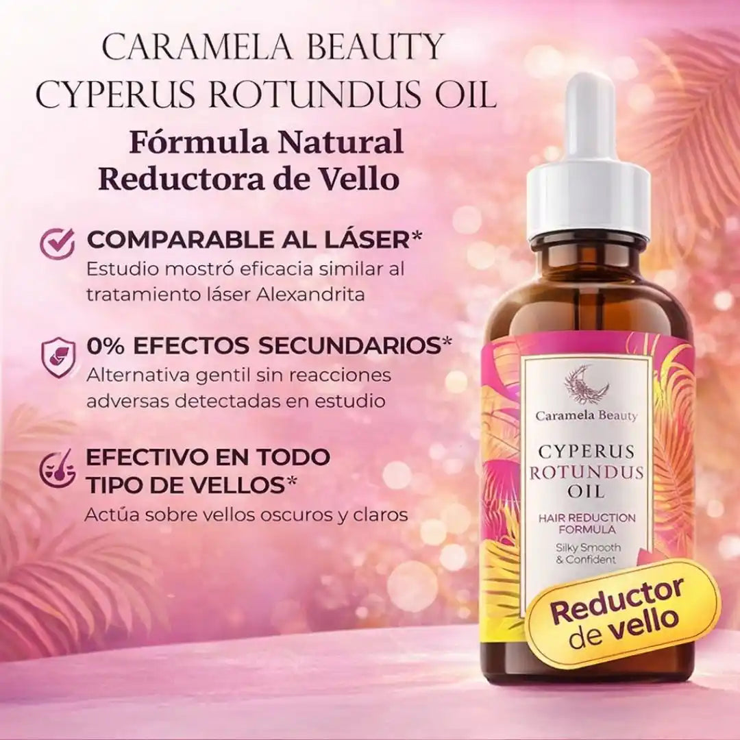 Caramela Beauty® | Cyperus Control Oil – Aceite Reductor de Vello 30 ml