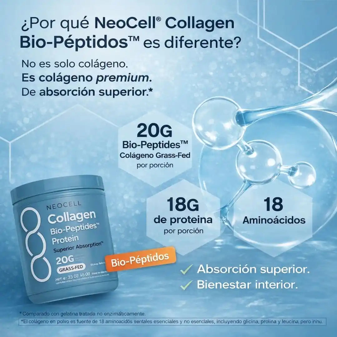 NeoCell® Bio Collagen Peptides – Colágeno Bioactivo | Apoya piel, articulaciones y bienestar diario