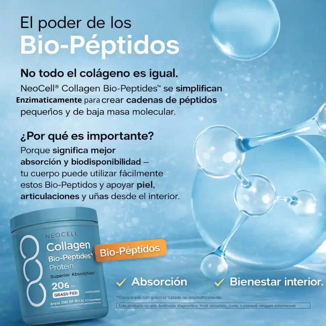 NeoCell® Bio Collagen Peptides – Colágeno Bioactivo | Apoya piel, articulaciones y bienestar diario