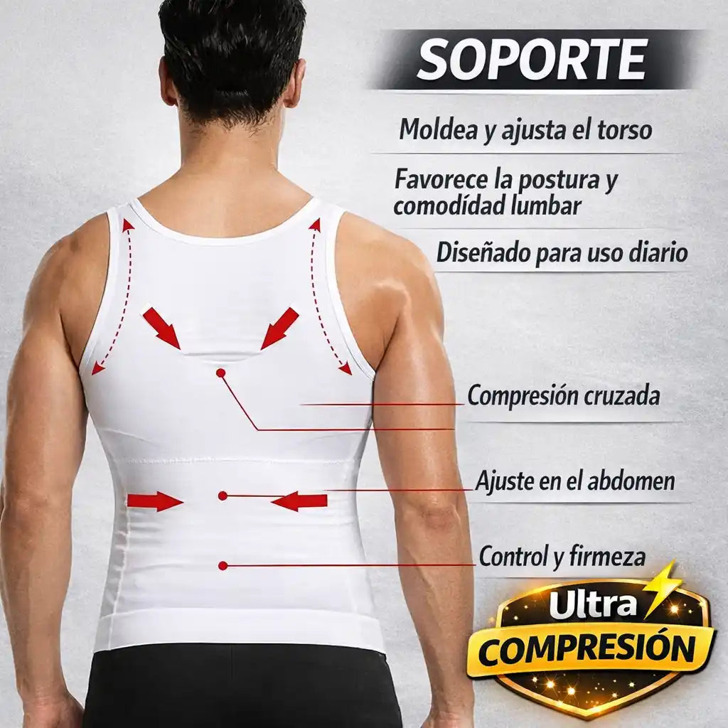 TORSOFIT™ | Camisilla de Compresión Masculina — Apariencia más estilizada