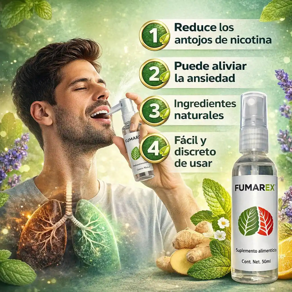 Fumarex® Spray – Spray Oral Natural para Reducir las Ganas de Fumar