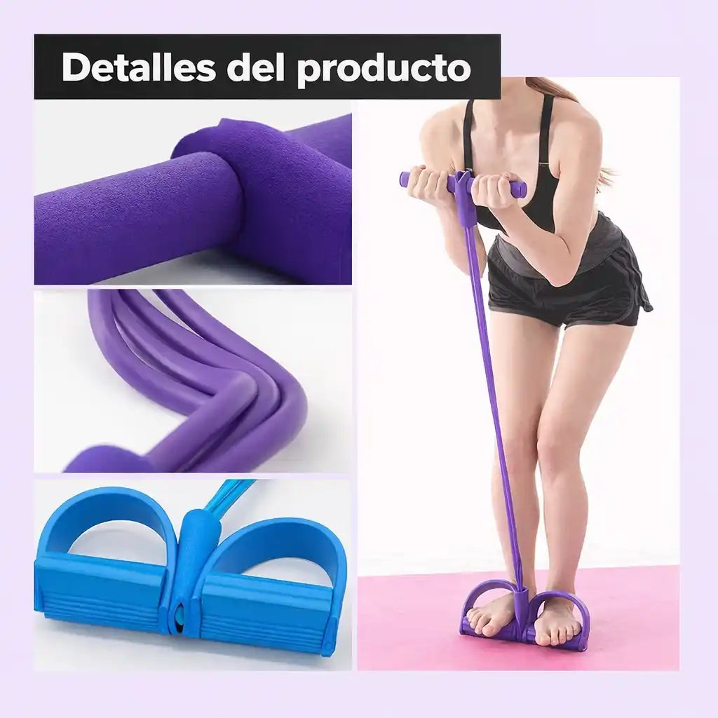 PowerBand™ Trainer – Banda de Resistencia con Pedal para entrenar todo tu cuerpo