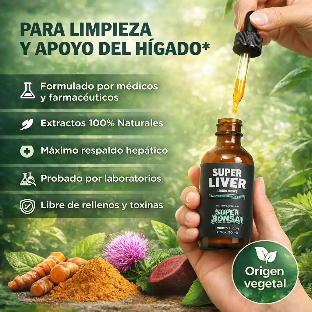Super Liver® – Gotas Detox para Hígado y Digestión | Ligereza y Energía Natural