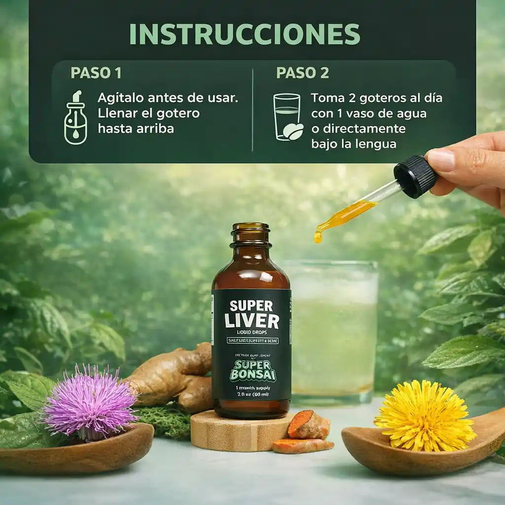 Super Liver® – Gotas Detox para Hígado y Digestión | Ligereza y Energía Natural