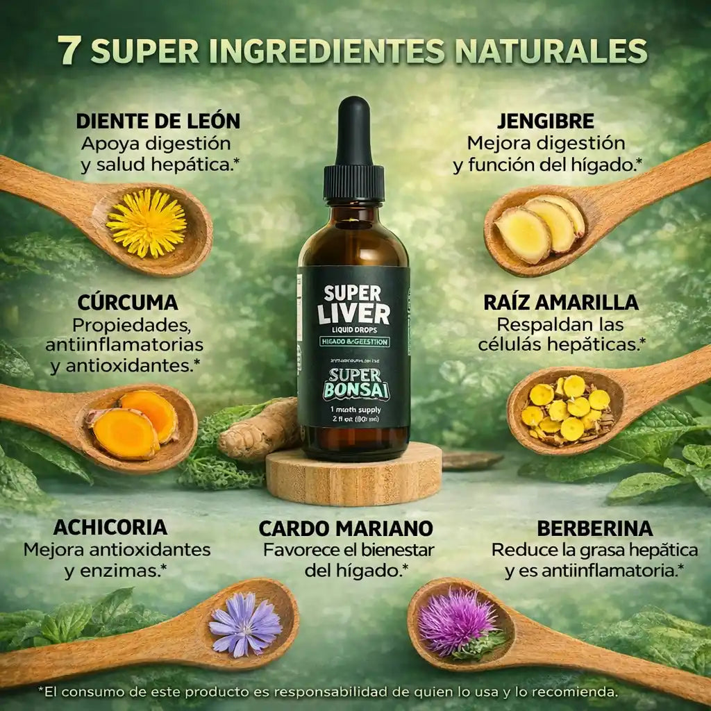 Super Liver® – Gotas Detox para Hígado y Digestión | Ligereza y Energía Natural