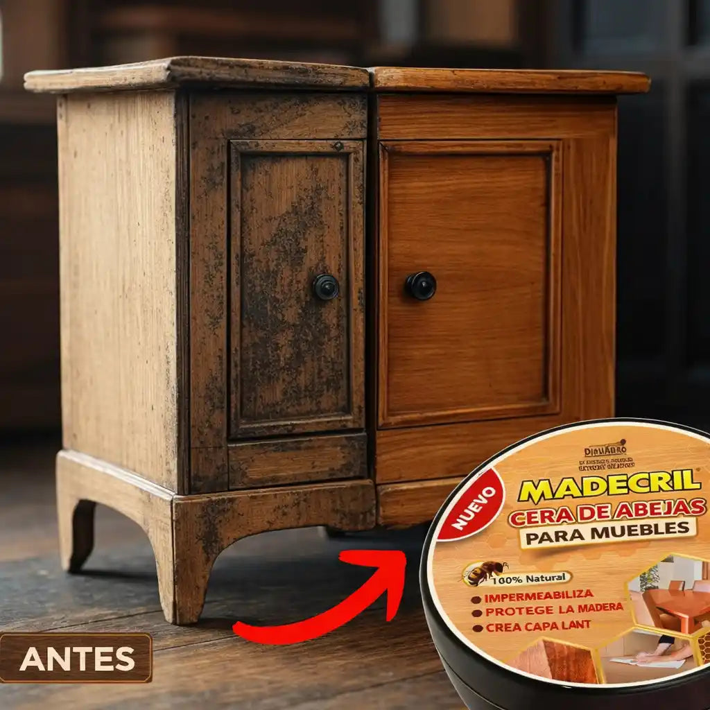 BeeShine™ Wood Restore – Cera Restauradora y Brilladora de Madera