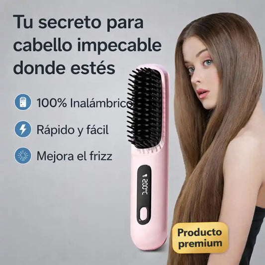 GoBrush™ Portable Styler – Cepillo Alisador Portátil | Cabello listo en minutos donde estés