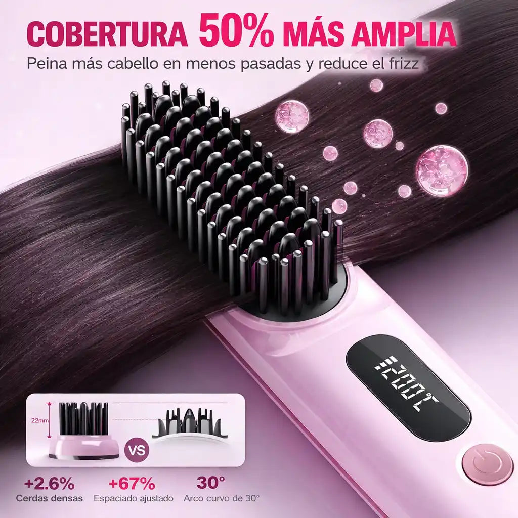 GoBrush™ Portable Styler – Cepillo Alisador Portátil | Cabello listo en minutos donde estés