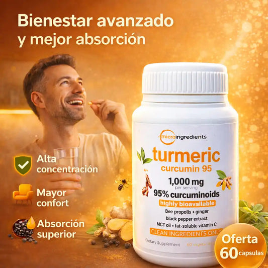 Turmeric ® – Cúrcuma 95% Alta Potencia con Absorción Inteligente