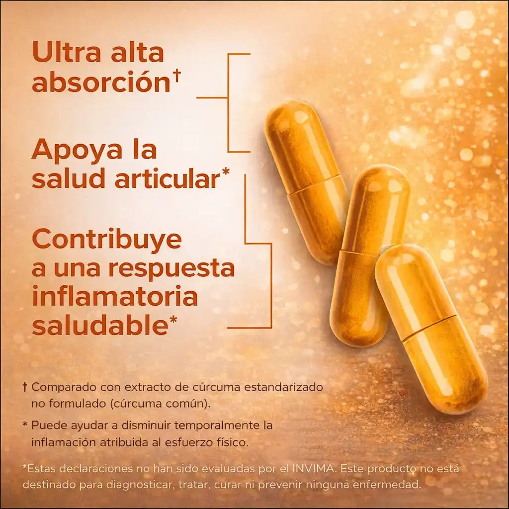 Turmeric ® – Cúrcuma 95% Alta Potencia con Absorción Inteligente