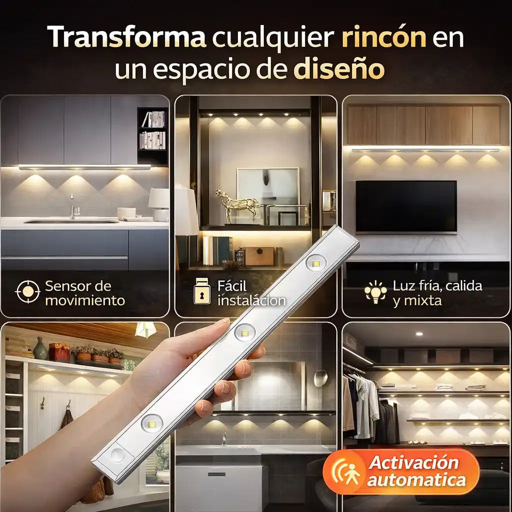 GlowBar™ Luz de Galería Inteligente 60cm – Iluminación automática