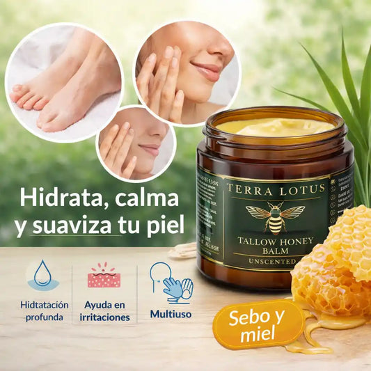 Tallow Honey® – Bálsamo Natural de Sebo y Miel | Hidratación pura que tu piel reconoce