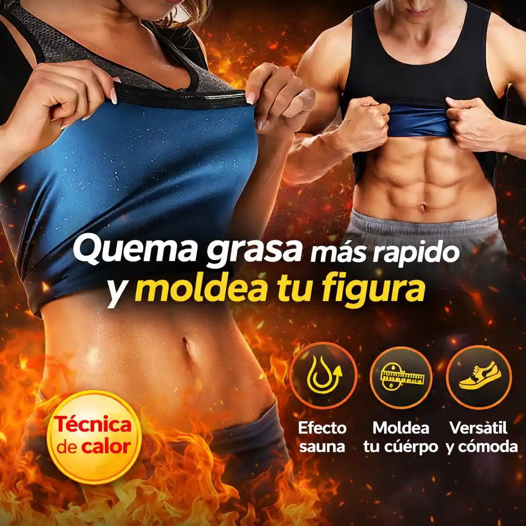 SweatMaker® – Chaleco Sauna Reductor | Moldea tu figura y potencia la sudoración