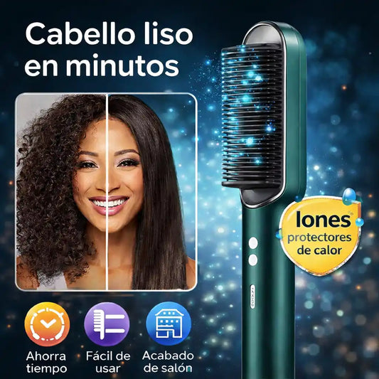 SilkBrush™ Cepillo Alisador 2 en 1 — Cabello Pulido en Minutos