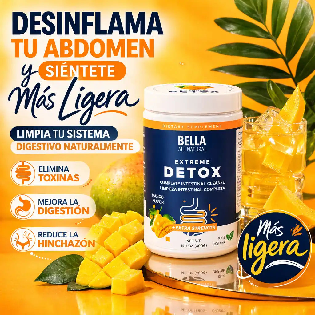 Bella All Natural™ Limpieza Digestiva Natural | para un Abdomen Más Liviano