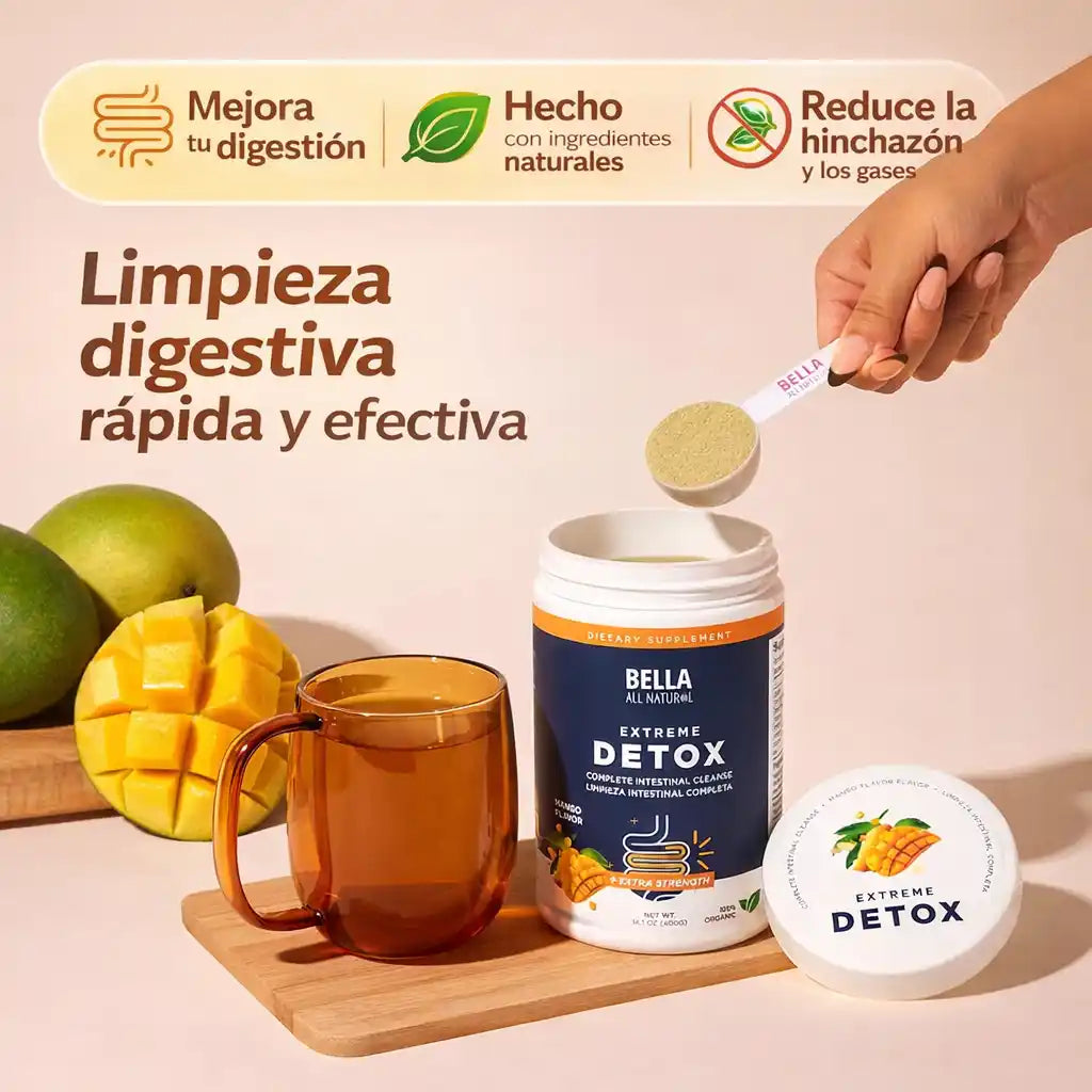 Bella All Natural™ Limpieza Digestiva Natural | para un Abdomen Más Liviano