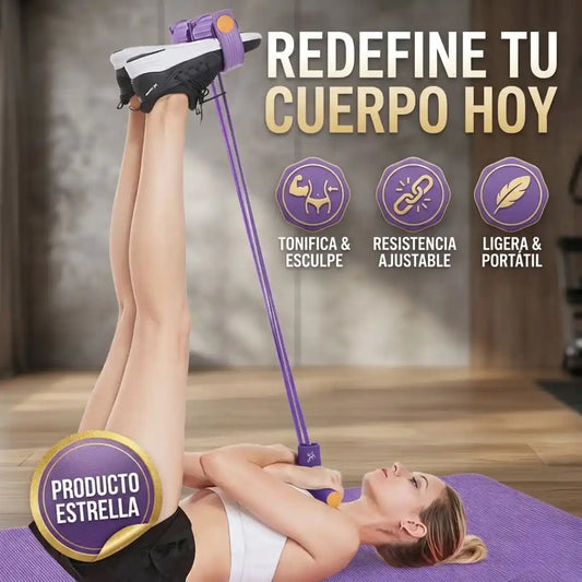 PowerBand™ Trainer – Banda de Resistencia con Pedal para entrenar todo tu cuerpo