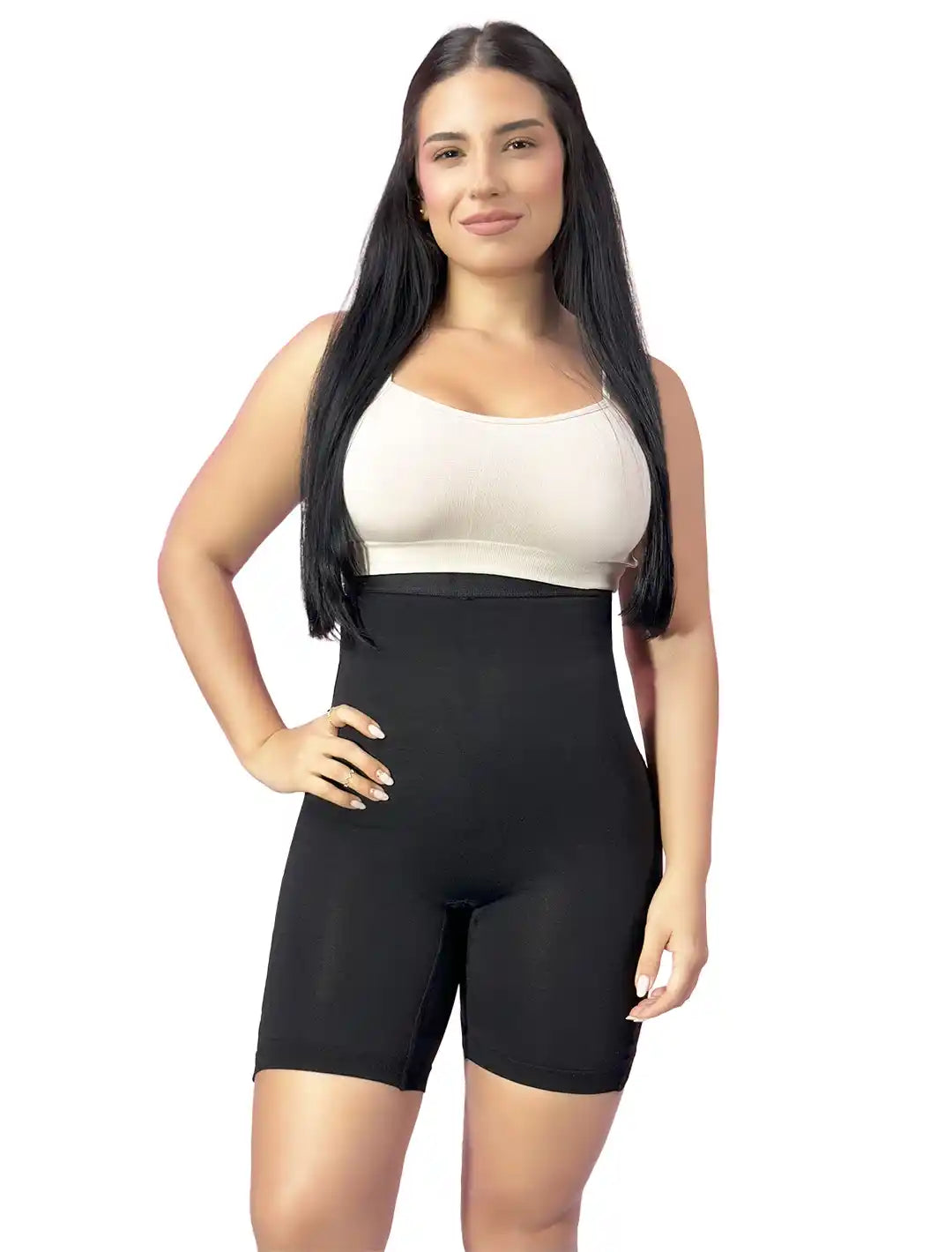 FlexShape™ Short Seamless Hasta la Rodilla – Moldea y mejora la apariencia de tu figura