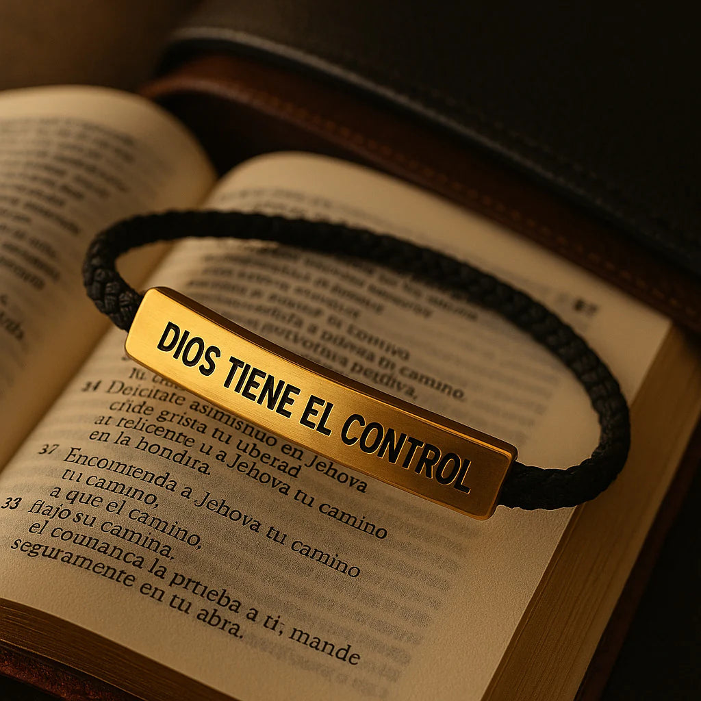 FaithControl® – Pulsera “Dios Tiene El Control” | Un recordatorio diario de fe, calma y fortaleza interior