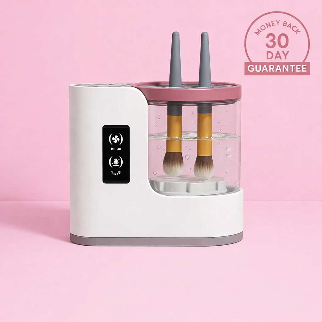 GlowClean Pro™ – Limpiador Automático de Brochas