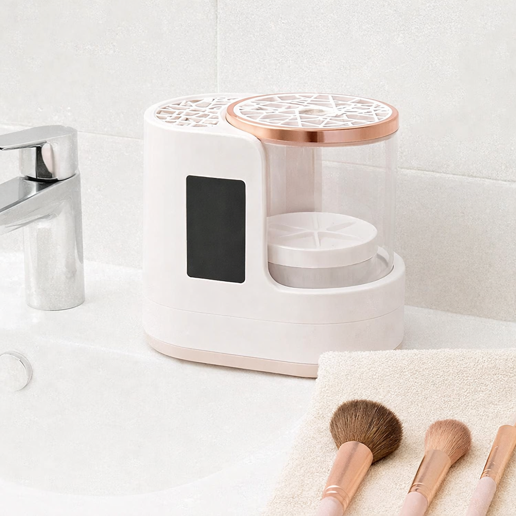 GlowClean Pro™ – Limpiador Automático de Brochas