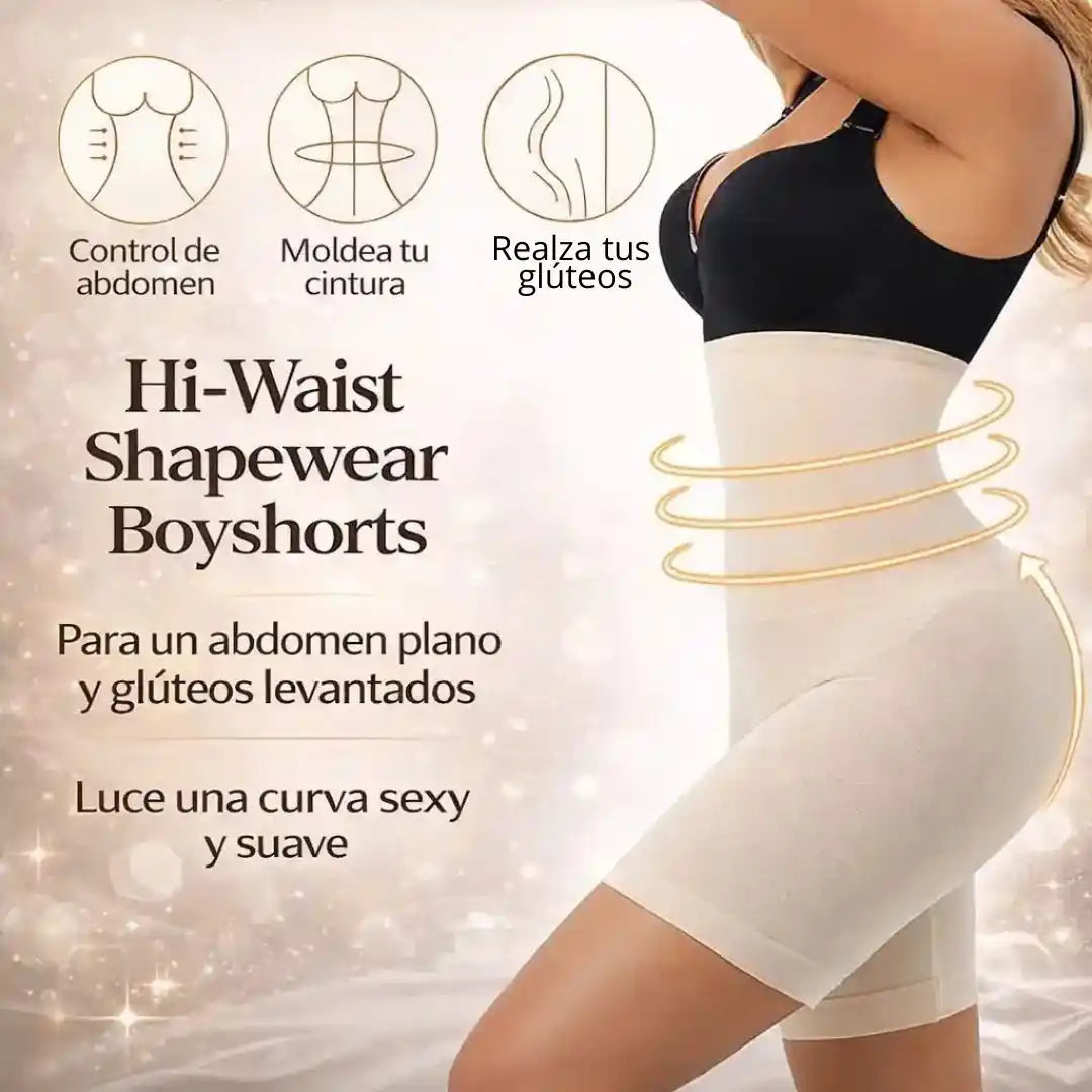 FlexShape™ Short Seamless Hasta la Rodilla – Moldea y mejora la apariencia de tu figura