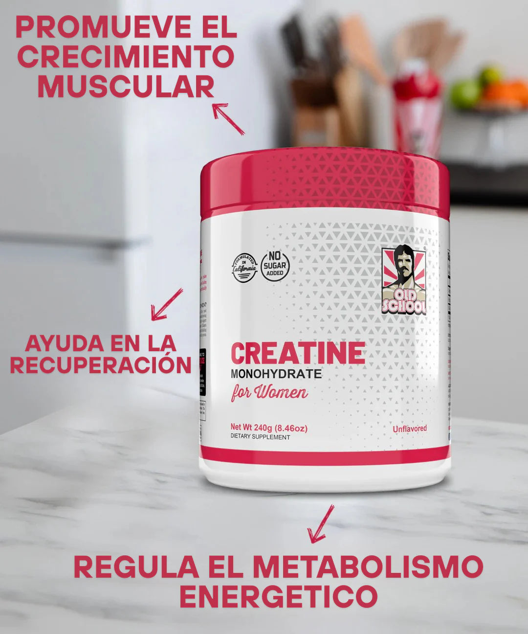 Creatina Premium para Mujeres con Colágeno